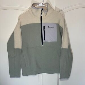 COTOPAXI Abrazo Half Zip Fleece Jacket Womens Small Hiking Cream Green Purple